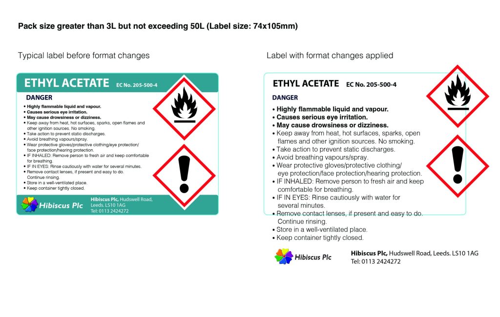 ghs clp label font sizes not fitting on label 2